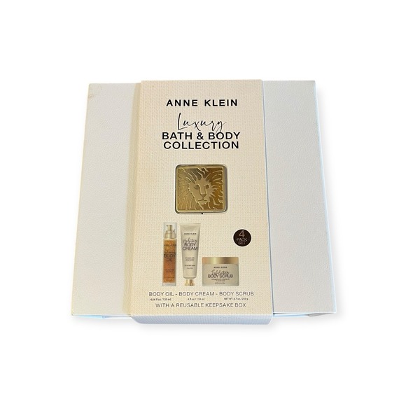 Anne Klein Other - NEW Sealed Anne Klein Luxury Bath & Body Collection w/Keepsake Box Oil Cream 4pc